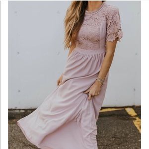 Mauve Lace ROOLEE Dress